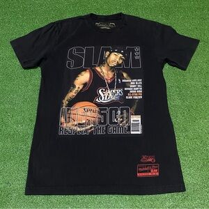 Mitchelll & Ness Allen Iverson SLAM Magazine Cover T-Shirt Black Small Fair